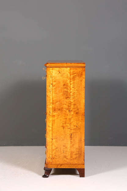 Stilvoller Biedermeier Sekretär Louis Philippe Vertiko Antik Kommode Schreibkommode Office Desk