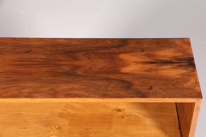 Wunderschönes Original Musterring Regal Mid Century Bücherregal Retro echt Holz Buchablage