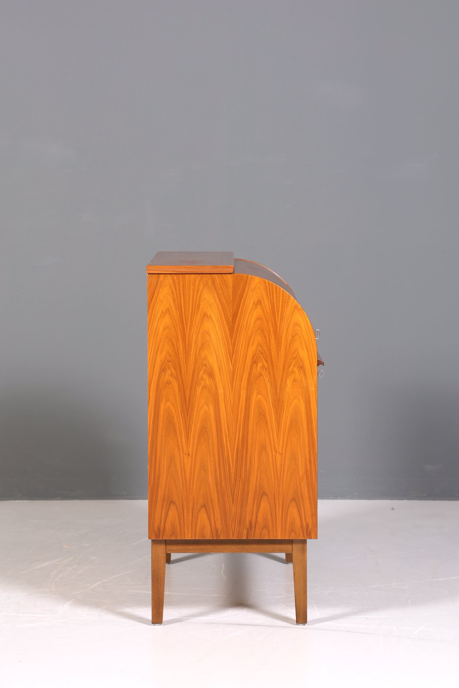 Wunderschöner Mid Century Rollladen Sekretär Danish Design echt Holz Schreibkommode 60er Jahre