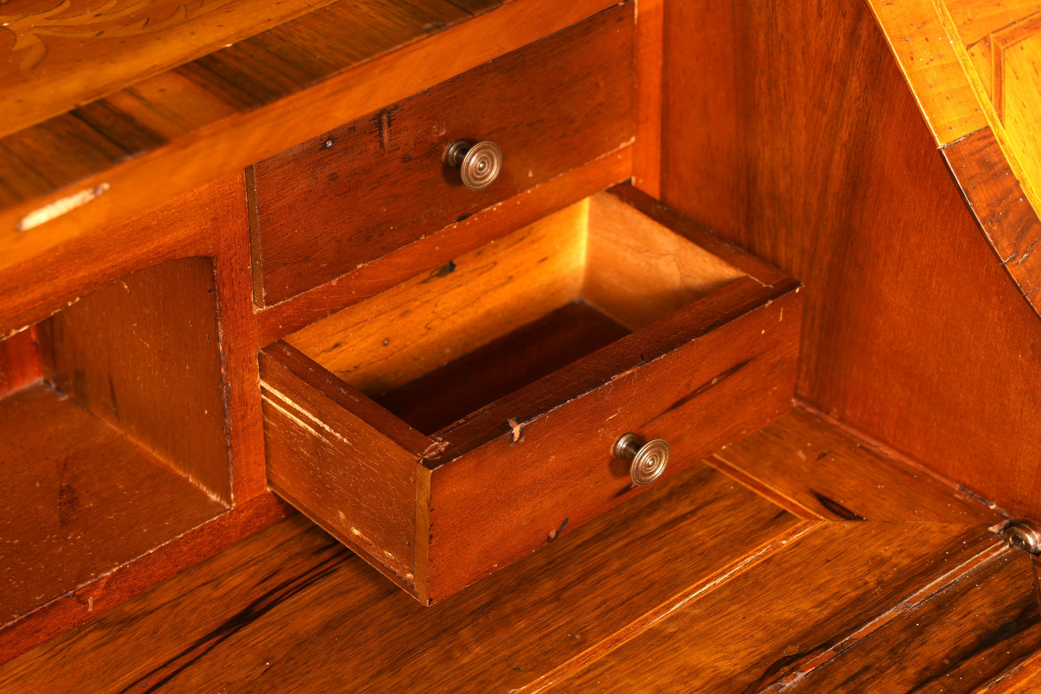 Wunderschöner Sekretär im Barock Stil Schreibkommode Bürokommode Antik Schreibtisch Schreibmöbel Vintage Holz