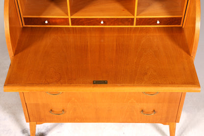 Wunderschöner Mid Century Rollladen Sekretär echt Holz Büro Schrank Vintage Schreibkommode