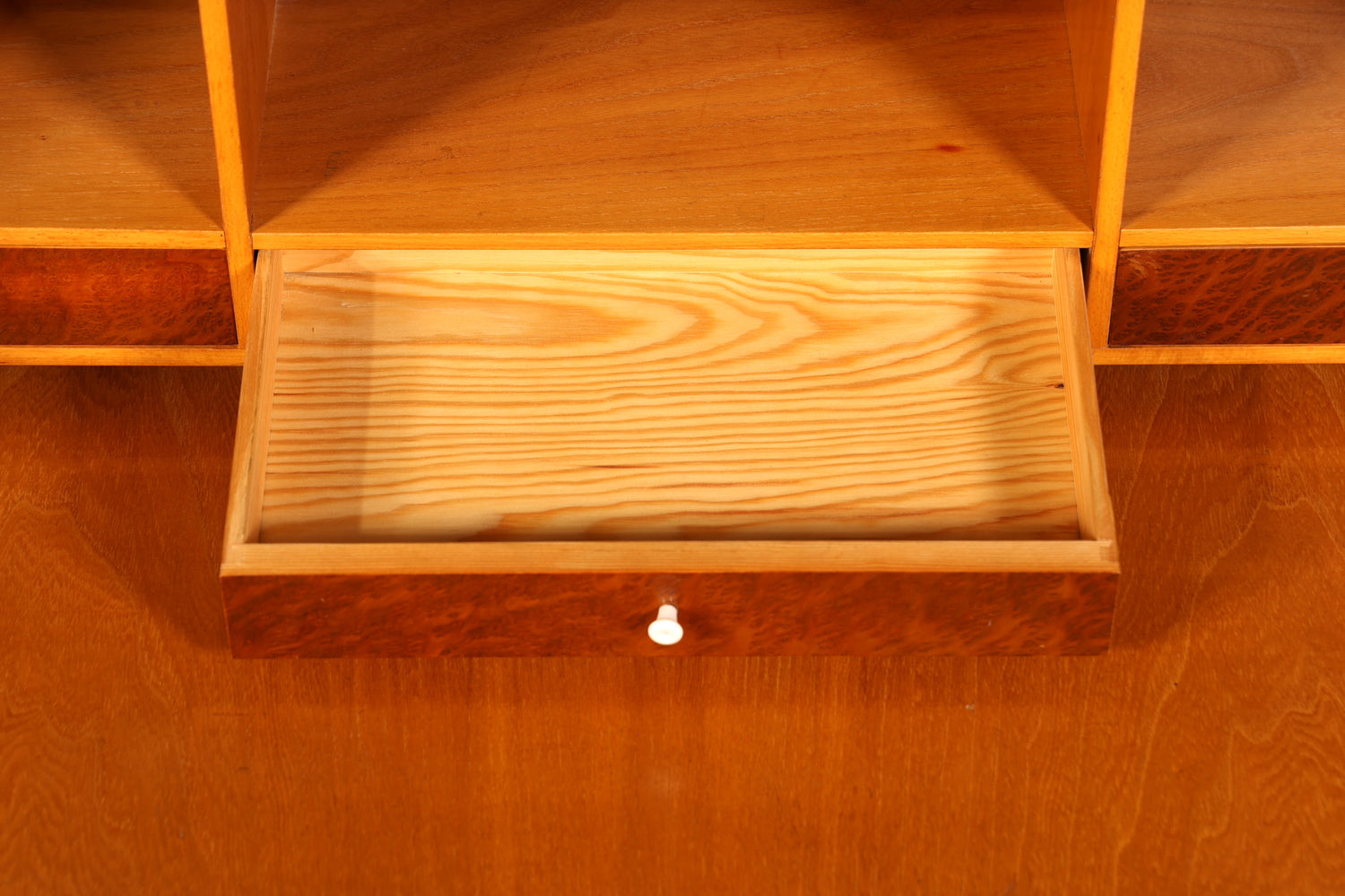 Wunderschöner Mid Century Rollladen Sekretär echt Holz Büro Schrank Vintage Schreibkommode