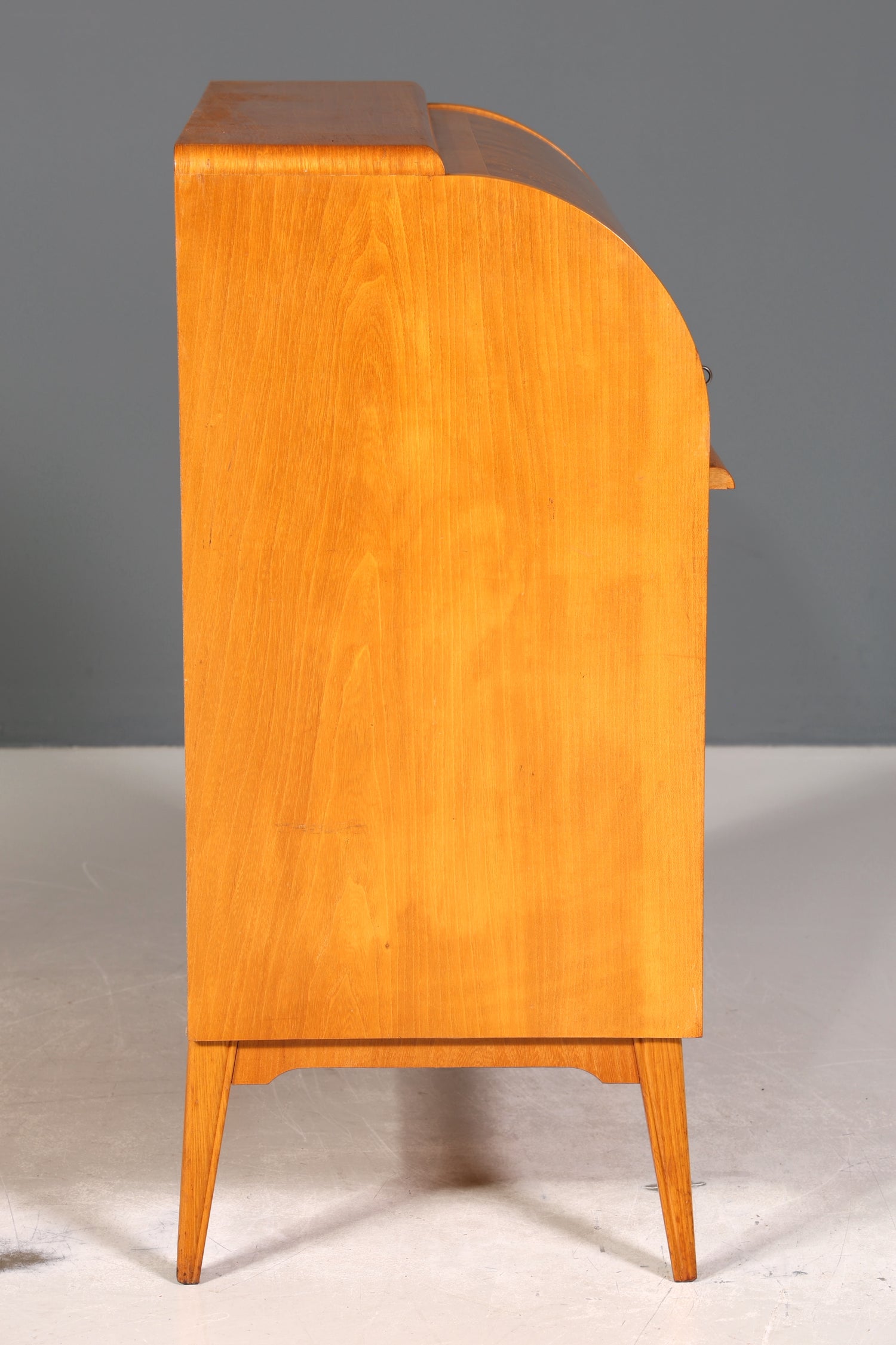 Wunderschöner Mid Century Rollladen Sekretär echt Holz Büro Schrank Vintage Schreibkommode