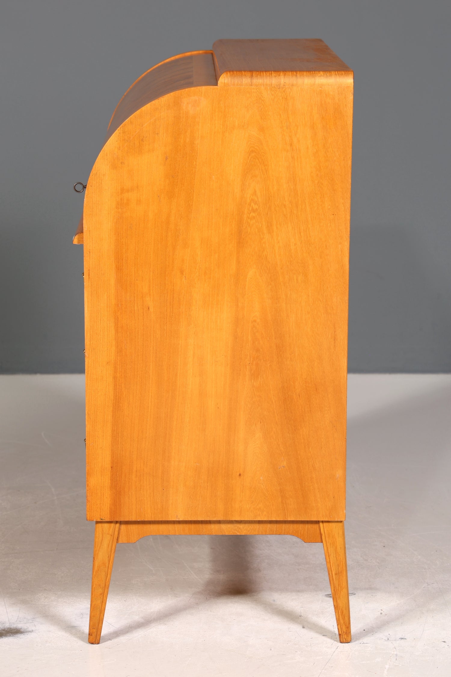 Wunderschöner Mid Century Rollladen Sekretär echt Holz Büro Schrank Vintage Schreibkommode