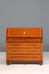 Wunderschöner Englischer Sekretär Schreibkommode echt Holz Schreibtisch Intarsien Kommode