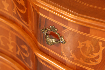 Traumhafte Kommode im Barock Stil Sideboard Intarsien echt Holz Schubladenkommode