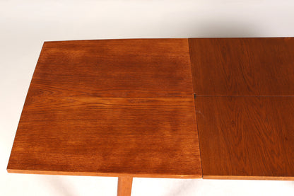 Schlichter Mid Century Esstisch ausziehbarer und höhenverstellbarer Vintage Tisch Retro Küchentisch
