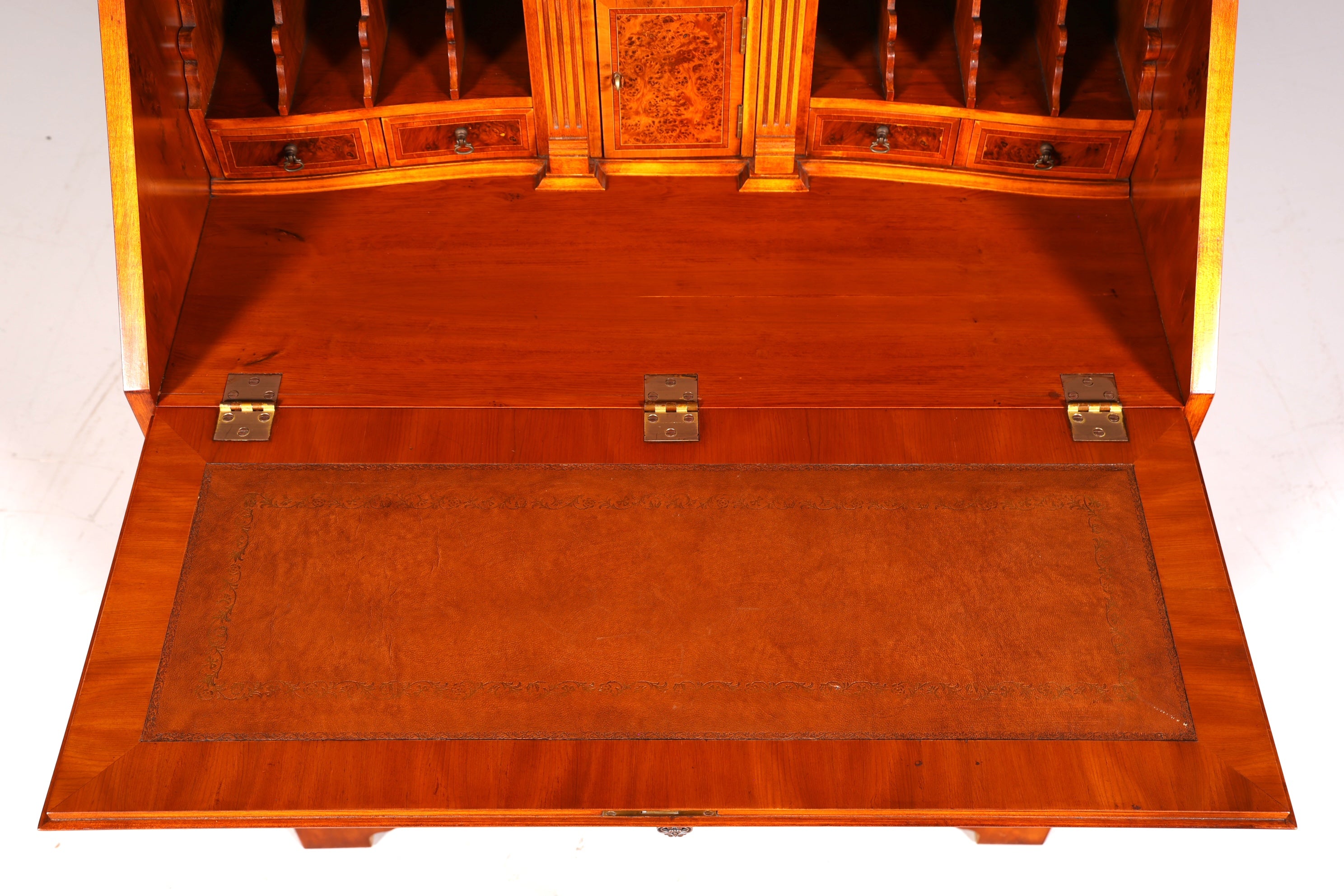 Stilvoller Englischer Sekretär Original Wade Büro Aufsatzsekretär Antik 60s Vitrinen Schrank UK