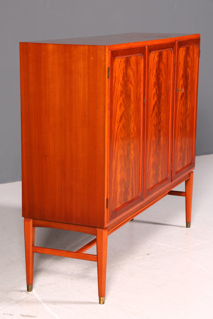 Wunderschöner Mid Century Schrank Highboard Vintage Wäscheschrank Aktenschrank Kommode 60er Massiv Holz Retro Skandinavisch