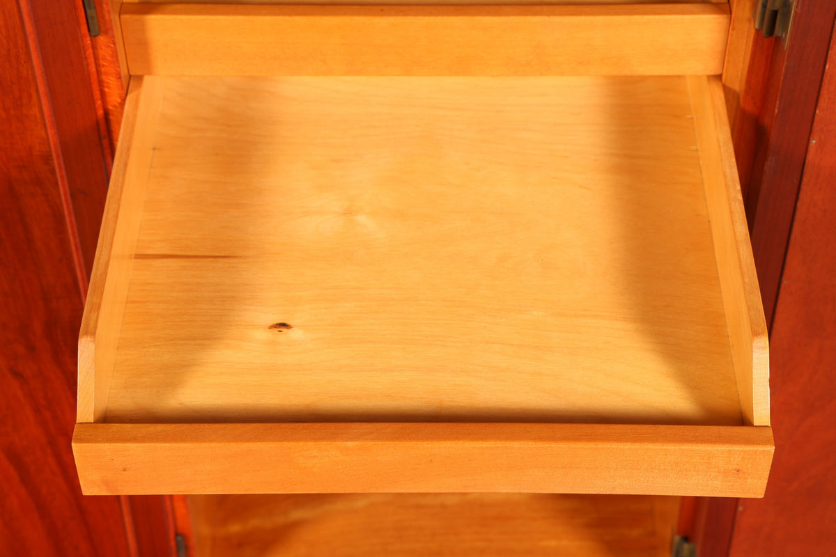 Wunderschöner Mid Century Schrank Highboard Vintage Wäscheschrank Aktenschrank Kommode 60er Massiv Holz Retro Skandinavisch