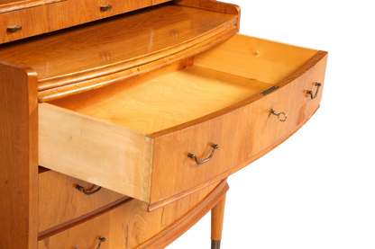 Traumhafter Mid Century Sekretär Büro Kommode echt Holz Schreibkommode Schrank