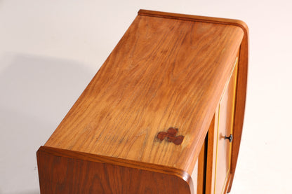 Wunderschöne Mid Century Vitrine Retro Barschrank Vintage Bar Schrank Sideboard