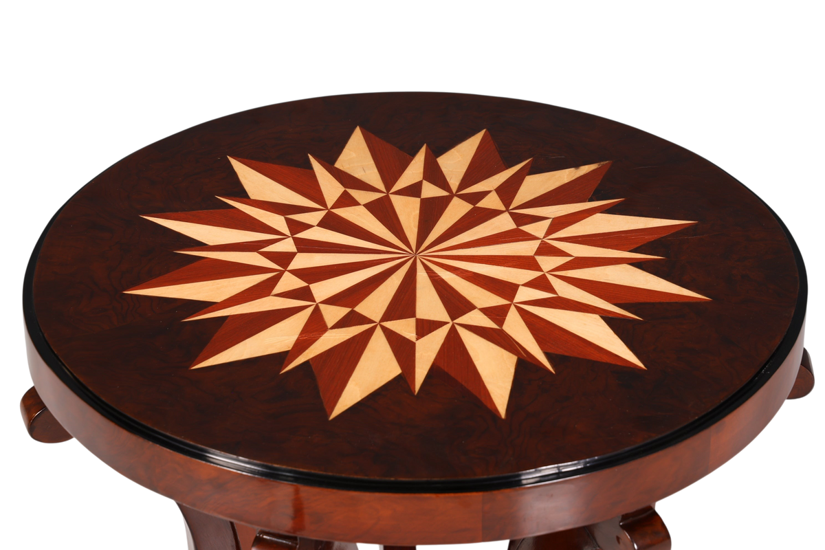 Wunderschöner Art Deco Stil Couchtisch Antik Stil Luxus Beistelltisch Wohnzimmer Ablagetisch