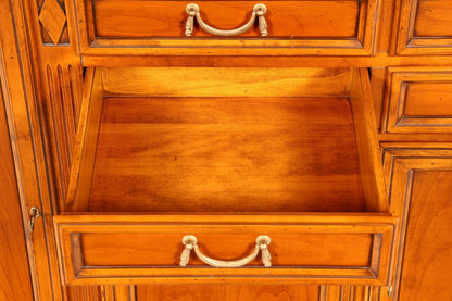 Hauptstadt Möblerei Selva Villa Borghese Sideboard aus Massivholz mit offener Schublade im antiken italienischen Stil