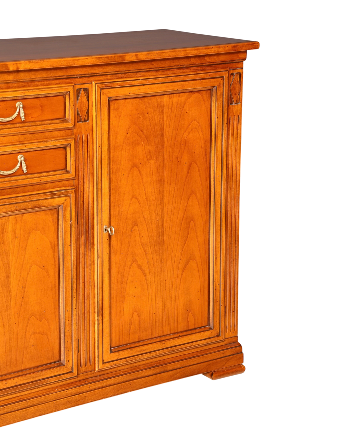 Hauptstadt Möblerei Selva Sideboard Villa Borghese aus Massivholz im antiken italienischen Stil mit Schubladen