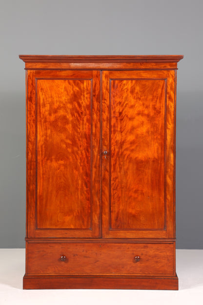 Wunderschöner Original Biedermeier Kleiderschrank um 1880 Antiker Schrank Dielenschrank Wäscheschrank