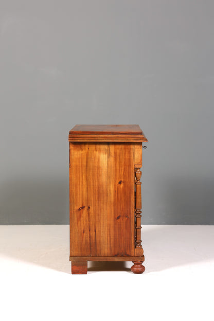 Traumhafte Gründerzeit Kommode Louis Philippe Nussbaum Schubladen Kommode Sideboard um 1880