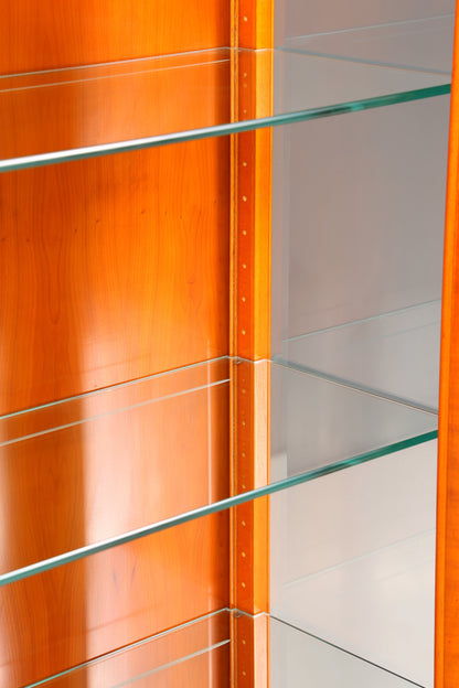 Wunderschöne Original Heldense Vitrine Englische Eibe Bücherschrank Antik Stil Glasvitrine