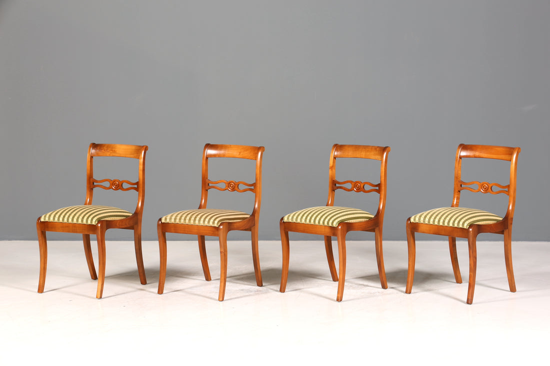 4x Wunderschöne Englische Stühle Englisch Dining Chairs Küchenstühle Stuhlset