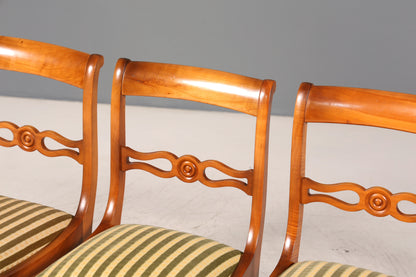 4x Wunderschöne Englische Stühle Englisch Dining Chairs Küchenstühle Stuhlset