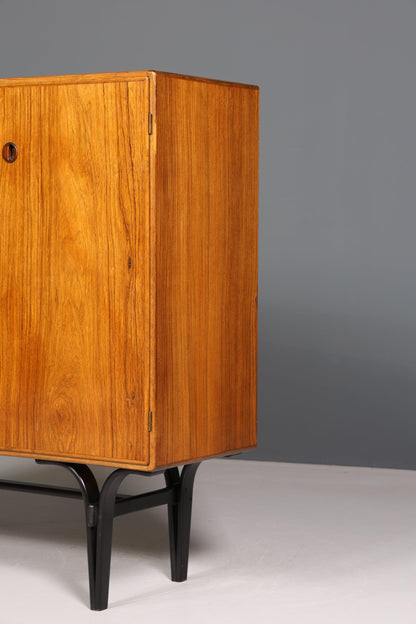 Traumhaftes Mid Century Highboard echt Holz Schrank Büro Kommode 60er Jahre