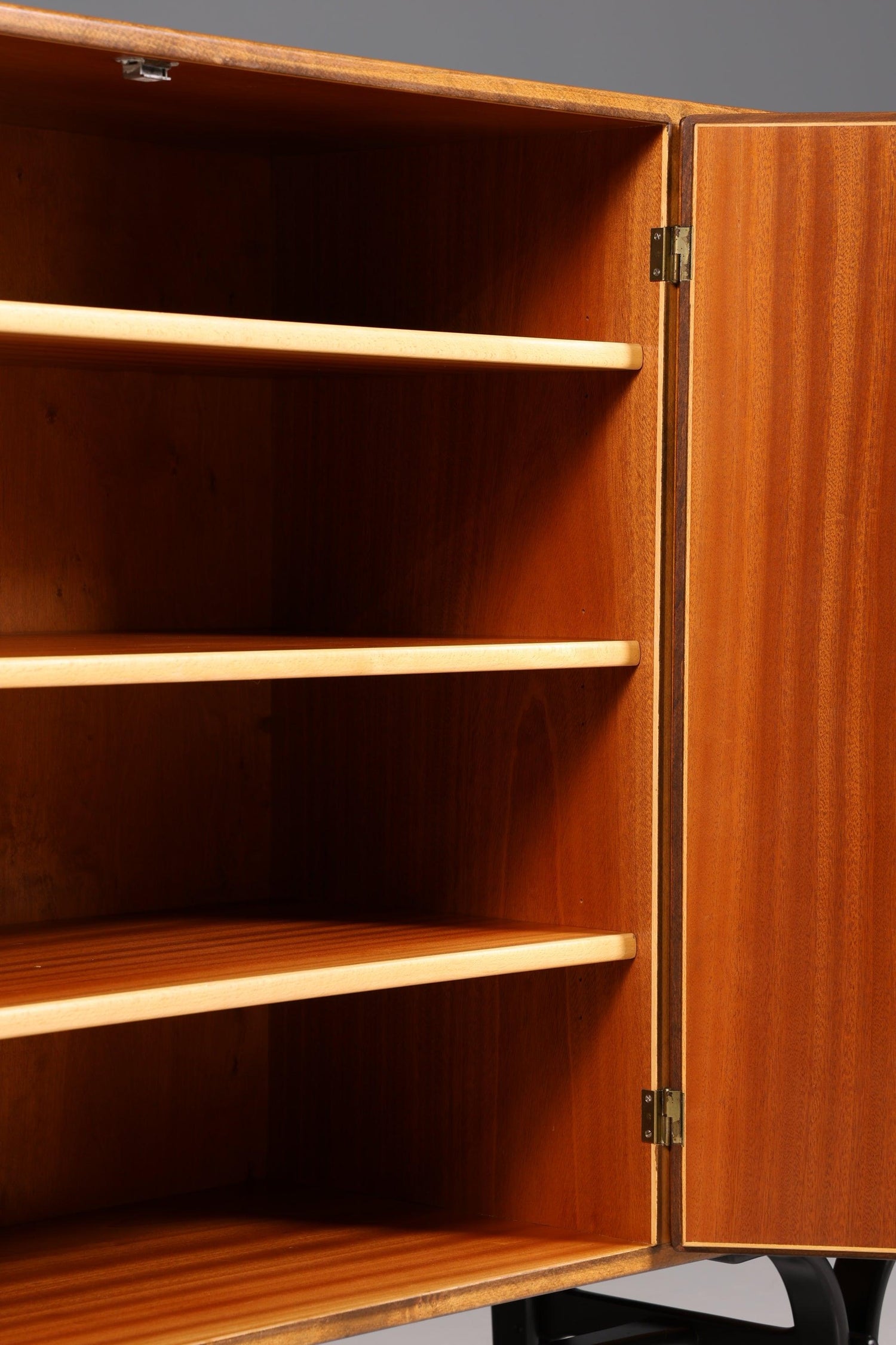 Traumhaftes Mid Century Highboard echt Holz Schrank Büro Kommode 60er Jahre