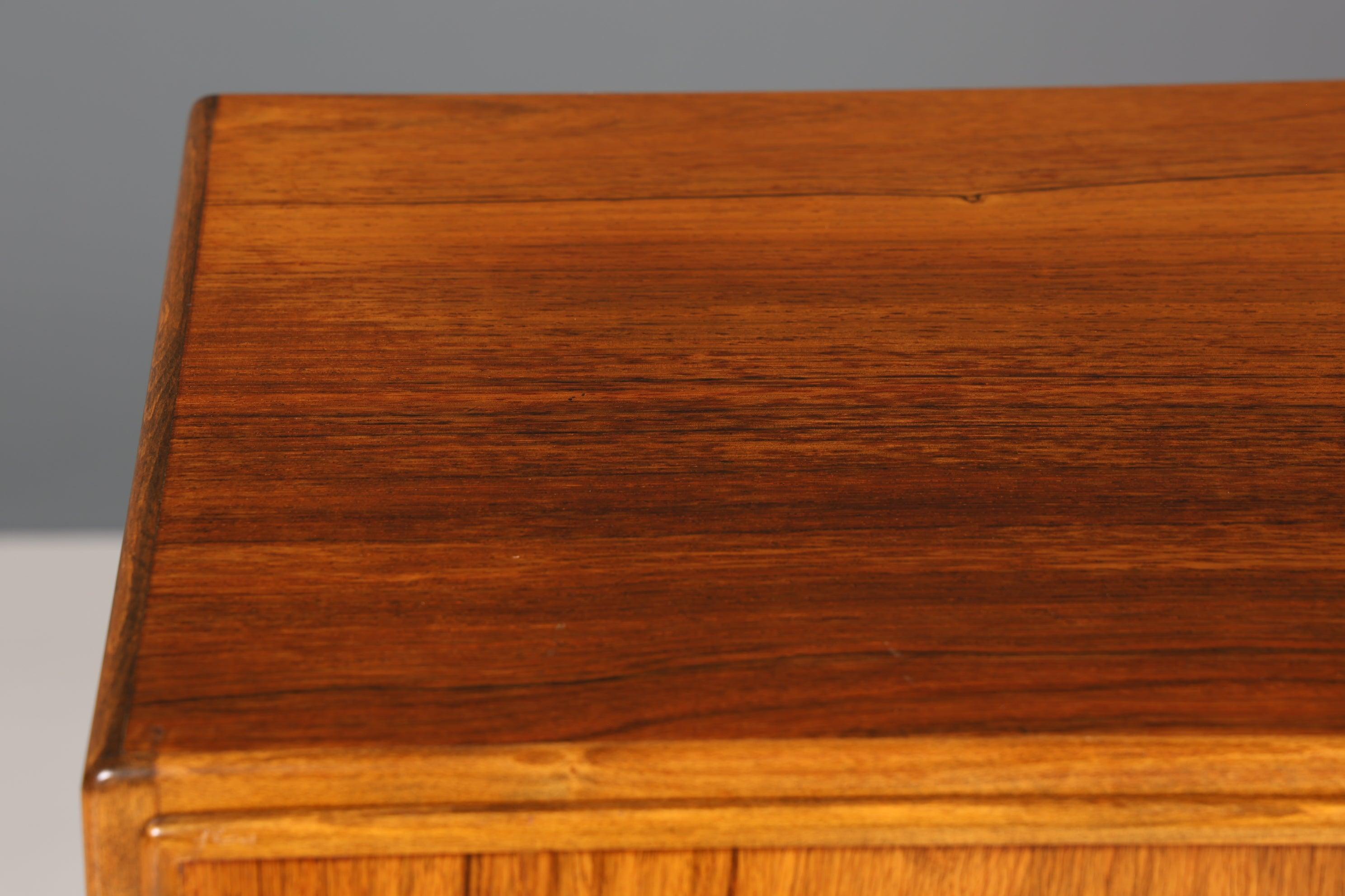 Traumhaftes Mid Century Highboard echt Holz Schrank Büro Kommode 60er Jahre