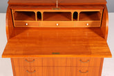 Stilvoller Mid Century Rollladen Sekretär echt Holz Büro Schrank Vintage Schreibkommode