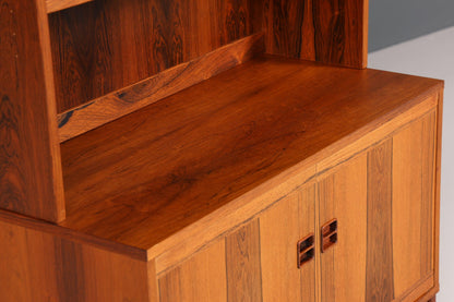 Stilvolles Mid Century Bücherregal Palisander Regal 60er Jahre Schrank Vintage Bücherablage Retro Kommode