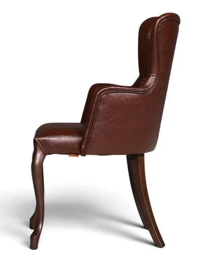 Edler Chesterfield Stil Armlehnstuhl "Manila Brown" Esszimmerstuhl Küchenstuhl Sekretär Stuhl