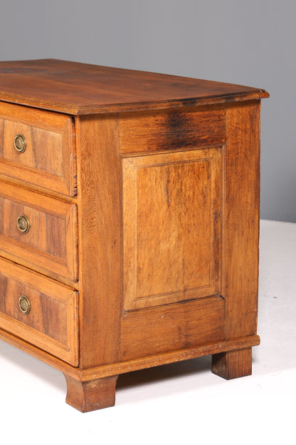 Beeindruckende Original Barock Kommode um 1780 Sideboard Antik massiv Holz Eiche Schubladenkommode