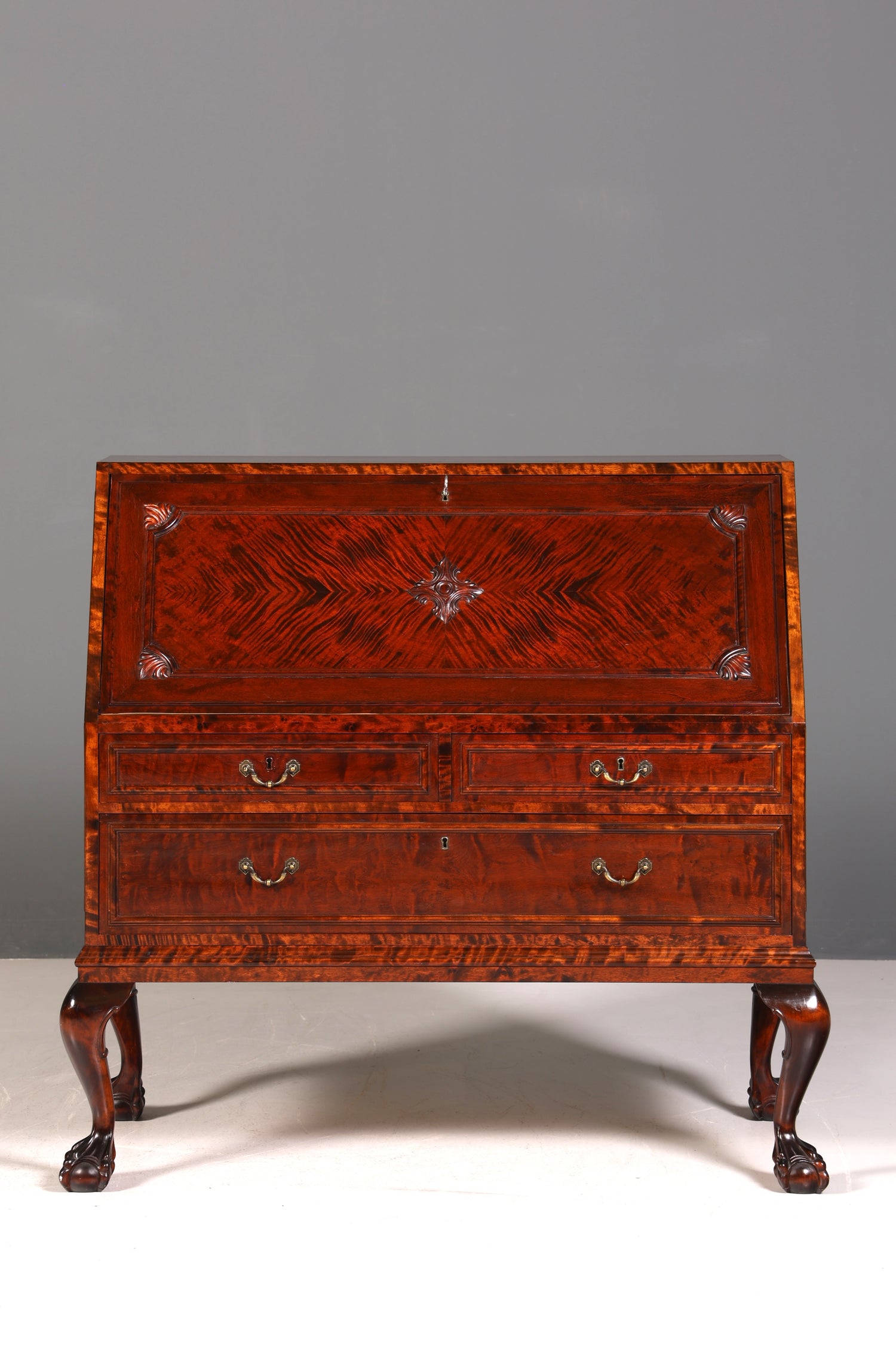 Stilvoller Sekretär um 1930 Büro Kommode echt Holz Schreibtisch Bürokommode Office Secretary