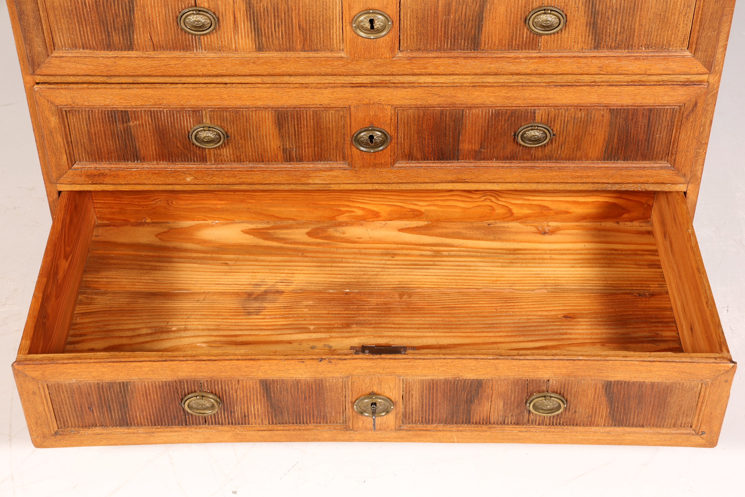 Beeindruckende Original Barock Kommode um 1780 Sideboard Antik massiv Holz Eiche Schubladenkommode