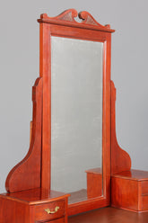 Wunderschöne Englische Kommode mit Spiegelaufsatz Barock Stil Frisierkommode Holz Schrank Flurschrank