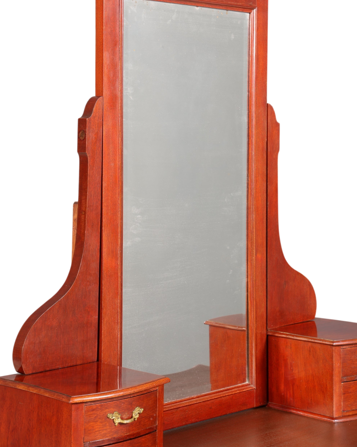 Wunderschöne Englische Kommode mit Spiegelaufsatz Barock Stil Frisierkommode Holz Schrank Flurschrank