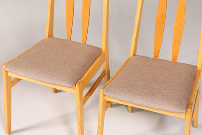2x Schlichte Mid Century Stühle Retro Stuhlset Danish Design Küchenstühle Esszimmer Stühle - Stühle