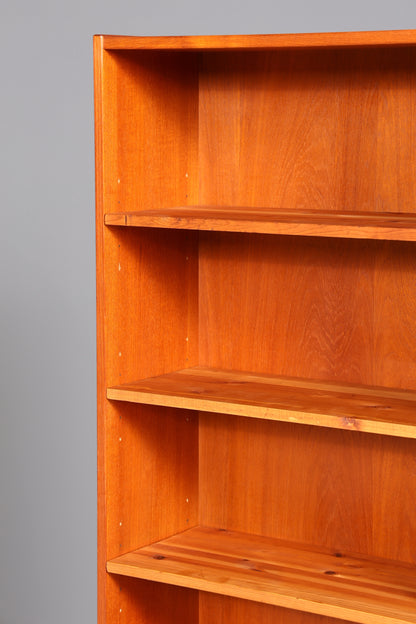 Schlichtes Mid Century Regal Teak Holz Bücherregal Schrank Vintage Kommode Retro Buchablage