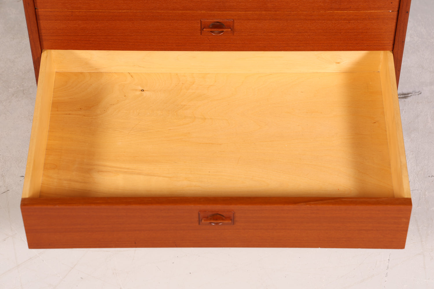 Schlichtes Mid Century Regal Teak Holz Bücherregal Schrank Vintage Kommode Retro Buchablage