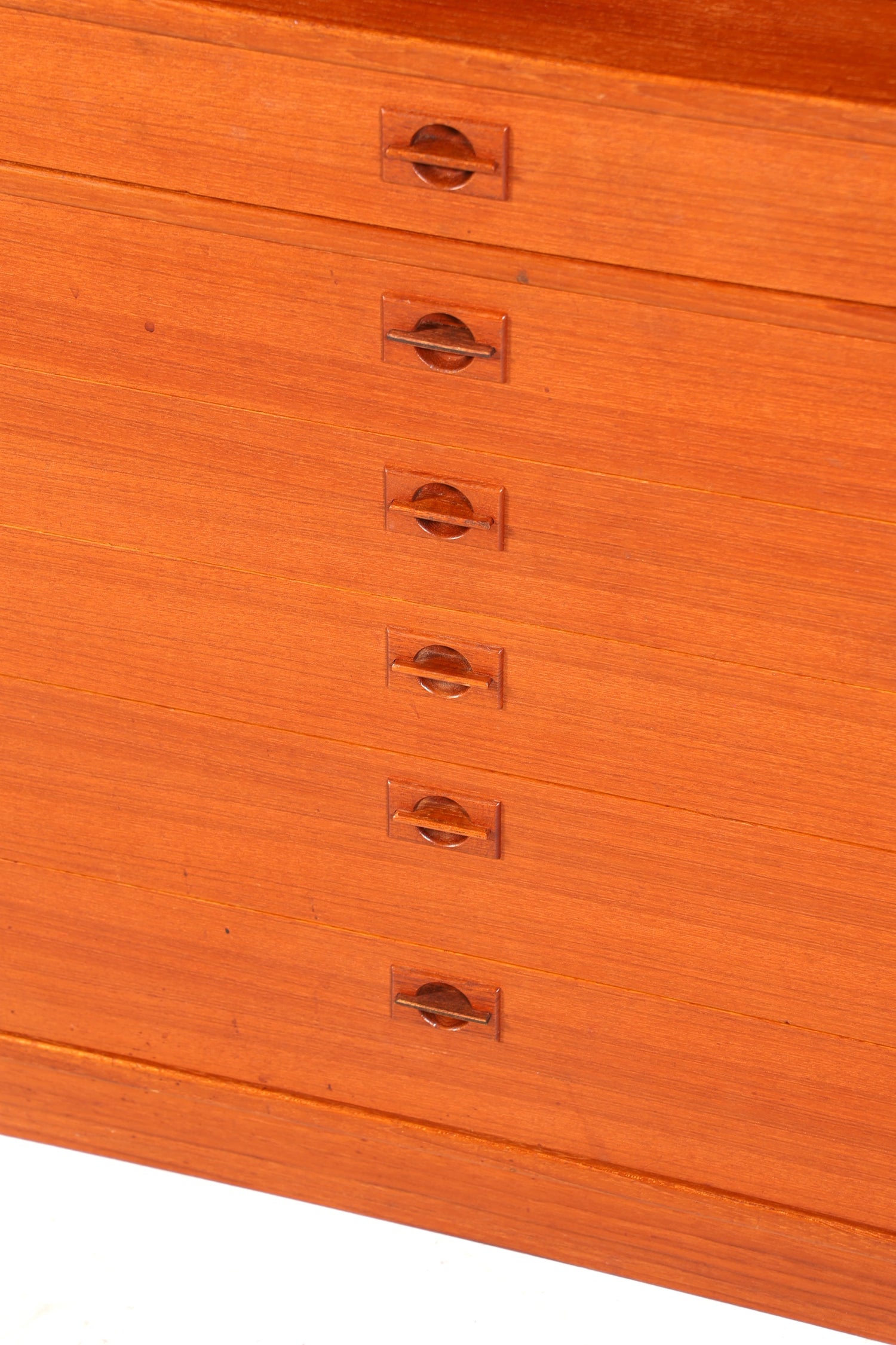 Schlichtes Mid Century Regal Teak Holz Bücherregal Schrank Vintage Kommode Retro Buchablage