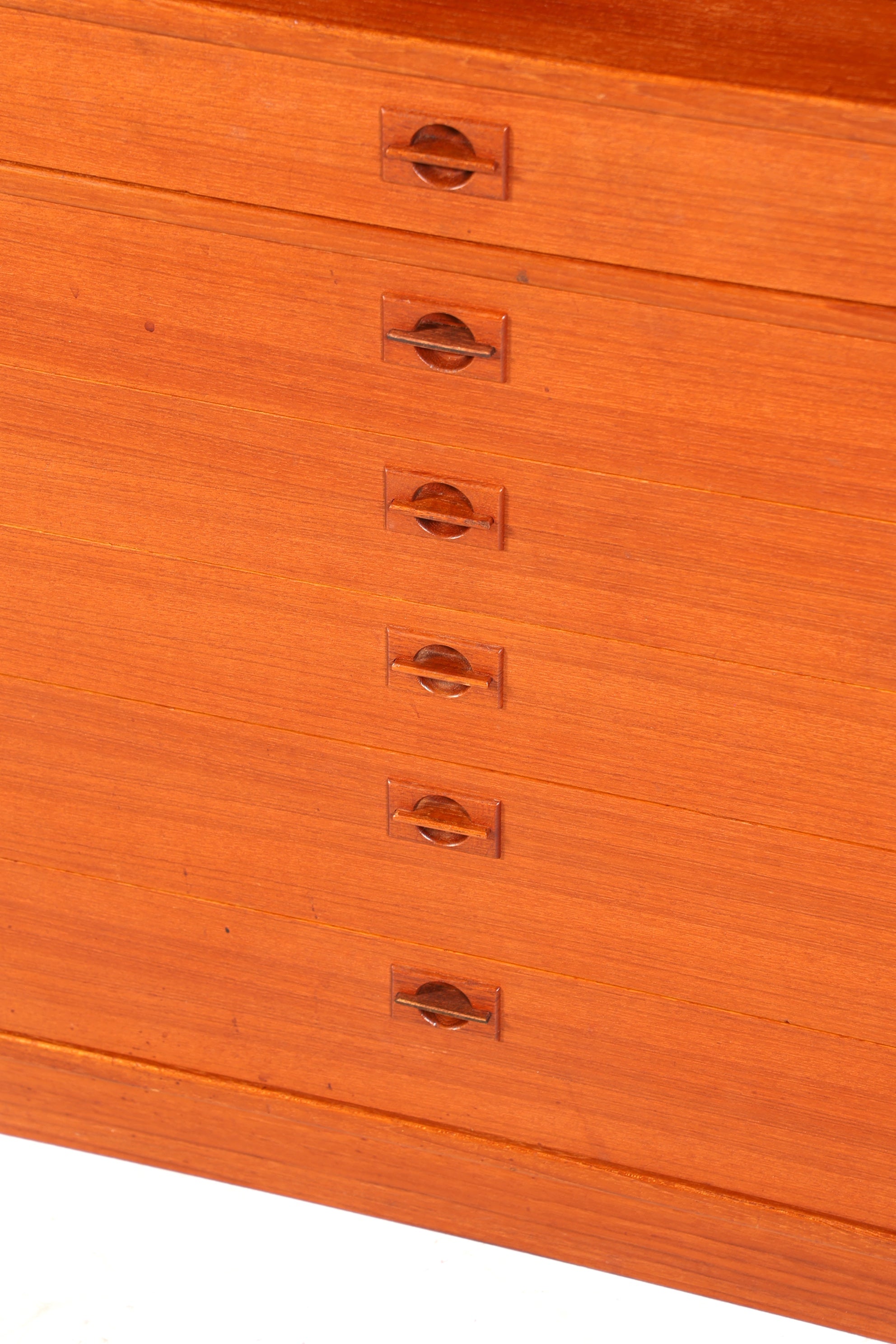 Schlichtes Mid Century Regal Teak Holz Bücherregal Schrank Vintage Kommode Retro Buchablage