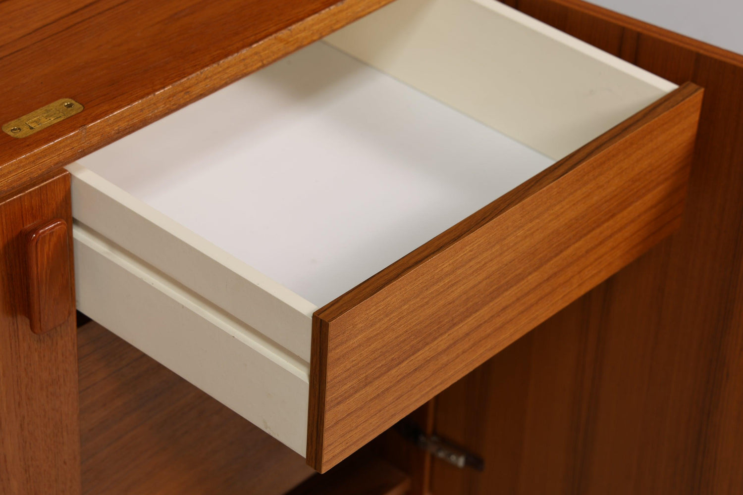 Traumhafter Mid Century Rollladen Sekretär Danish Design Büro Schrank 60er Jahre Schreib Kommode