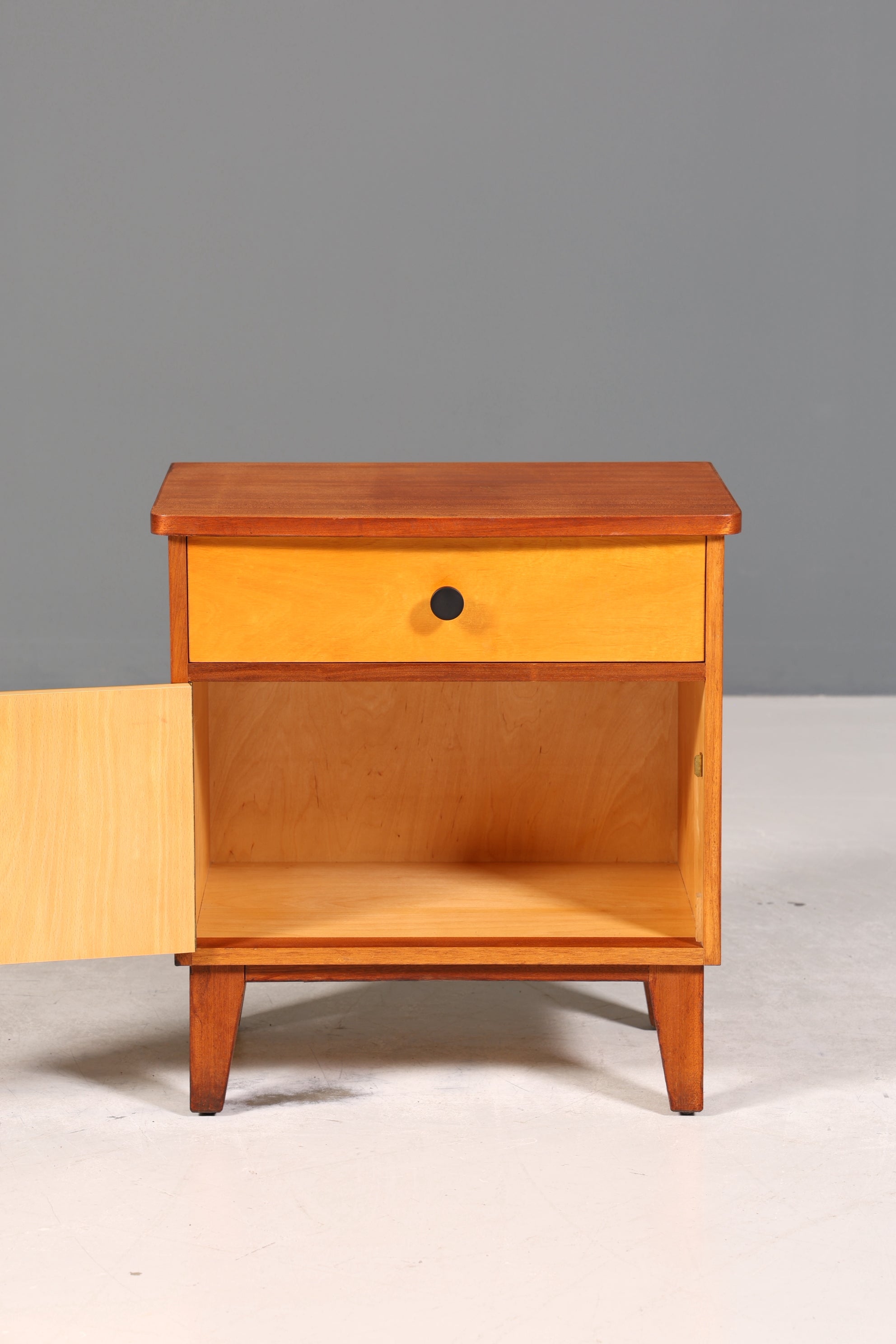 Wunderschöne Mid Century Kommode Vintage Nachttisch 60s Schubladenkommode Schrank 1 von 2