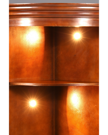 Traumhafte Selva Eckvitrine Antik Stil Vitrine Schrank Geschirrschrank Regal Eckregal