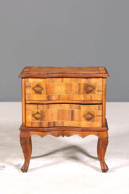 Wunderschöne Chippendale Kommode Barock Stil Nachttisch echt Holz Beistelltisch Ablagetisch