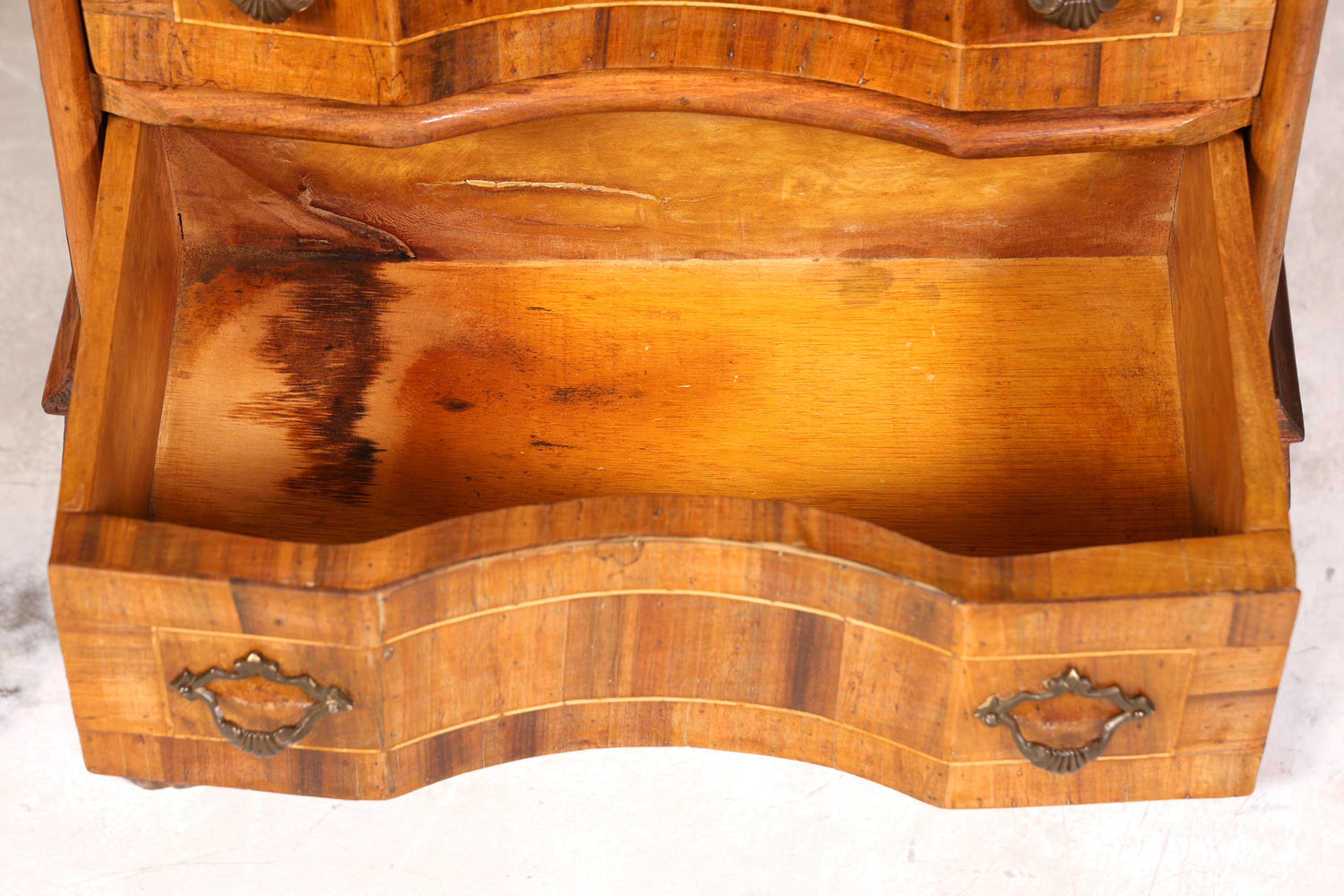 Wunderschöne Chippendale Kommode Barock Stil Nachttisch echt Holz Beistelltisch Ablagetisch