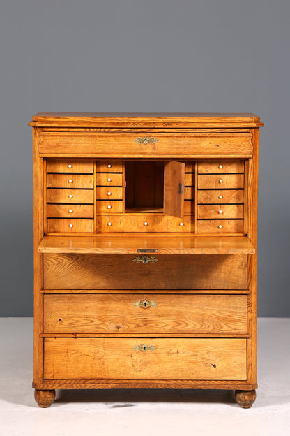 Stilvoller Biedermeier Sekretär Vertiko Louis Philippe Highboard Kommode Schubladenkommode