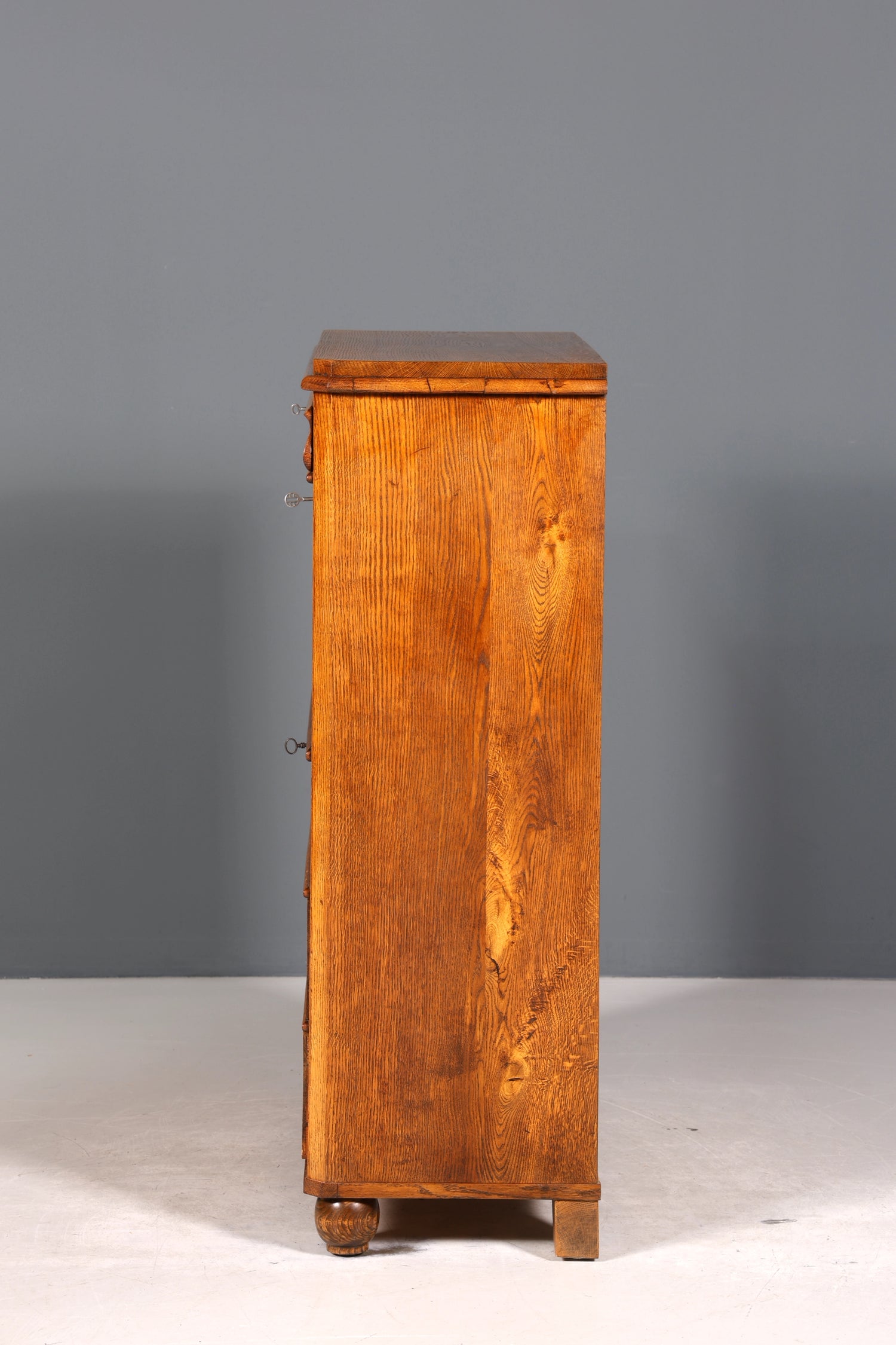 Stilvoller Biedermeier Sekretär Vertiko Louis Philippe Highboard Kommode Schubladenkommode