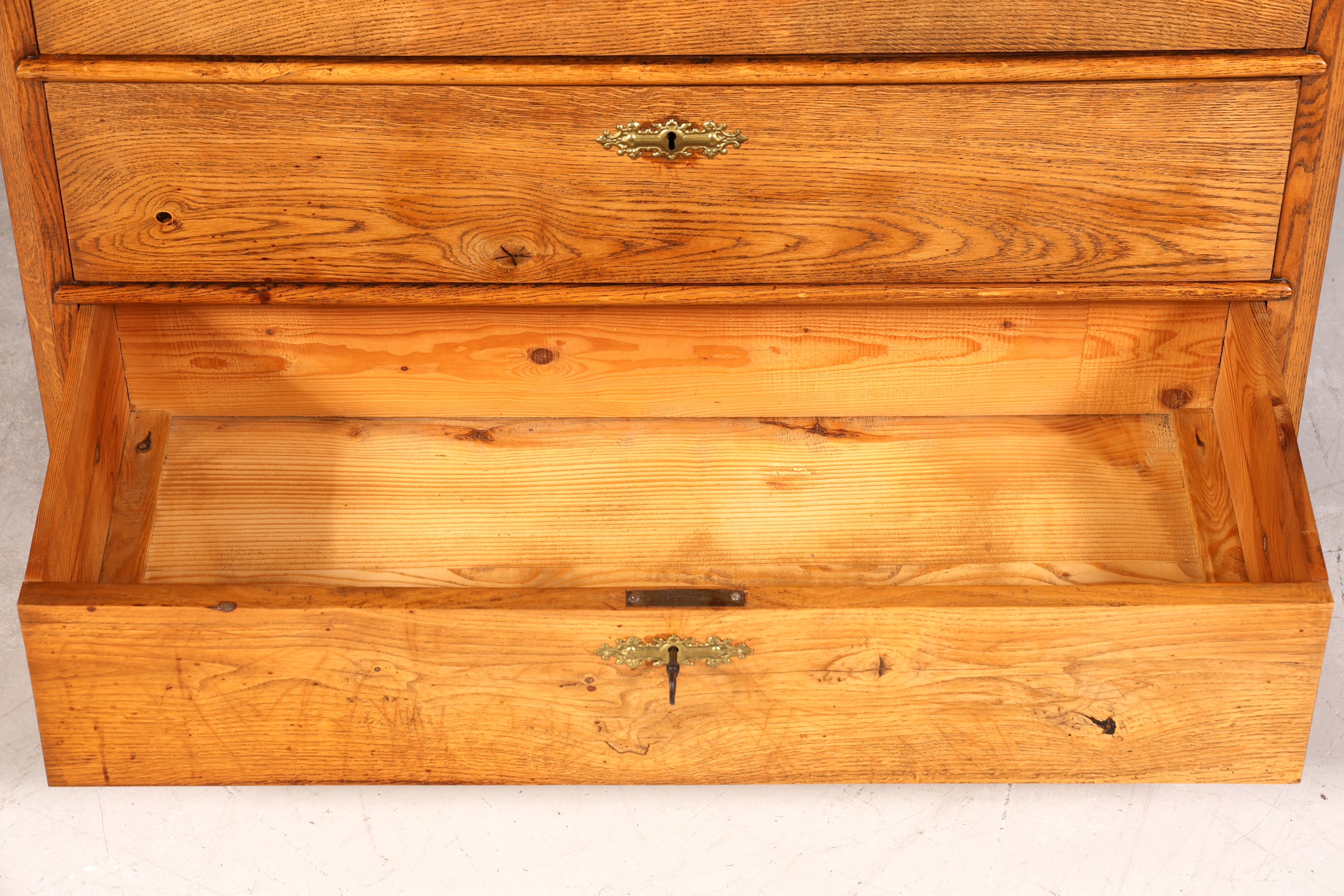 Stilvoller Biedermeier Sekretär Vertiko Louis Philippe Highboard Kommode Schubladenkommode