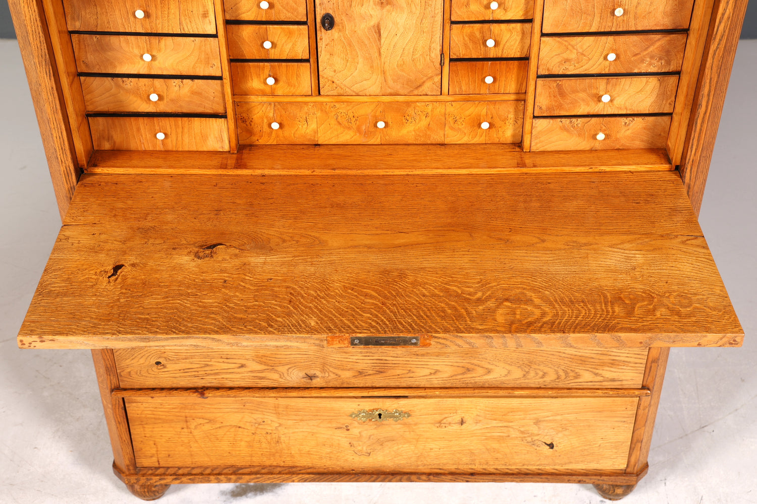 Stilvoller Biedermeier Sekretär Vertiko Louis Philippe Highboard Kommode Schubladenkommode