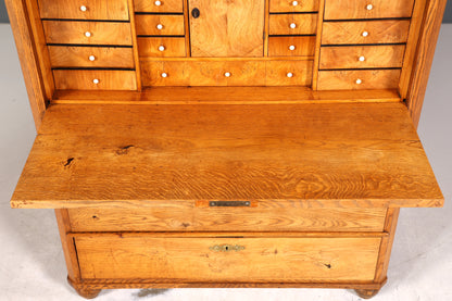 Stilvoller Biedermeier Sekretär Vertiko Louis Philippe Highboard Kommode Schubladenkommode